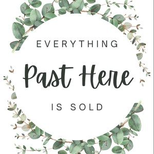 👇 Everything is sold past this point! 👇